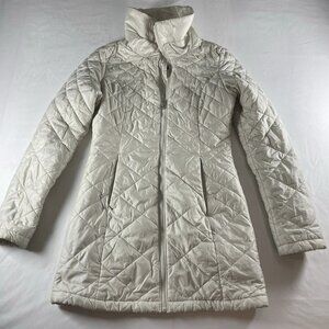 The North Face Women's Quilted Parka Jacket XS Extra Small White/Cream